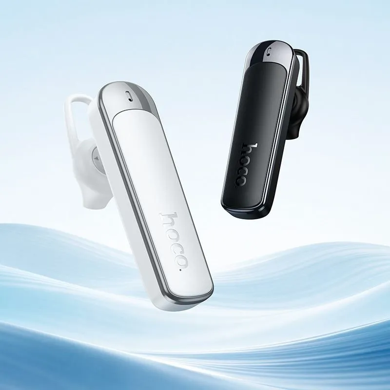 Bezicna mono slusalica Hoco E201 ENC Bluetooth 6.0 130 mAh bela