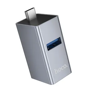 Adapter 3u1 USB-C Hoco HB54 (2x USB 2.0 + USB 3.0) sivi