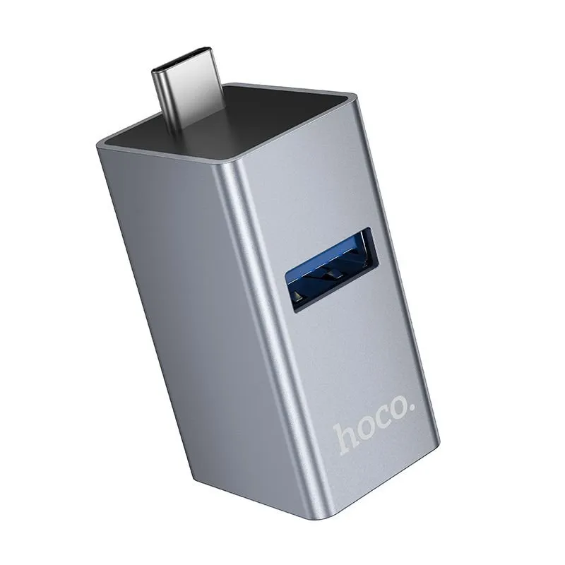 Adapter 3u1 USB-C Hoco HB54 (2x USB 2.0 + USB 3.0) sivi