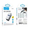 Adapter 3u1 USB-C Hoco HB54 (2x USB 2.0 + USB 3.0) sivi