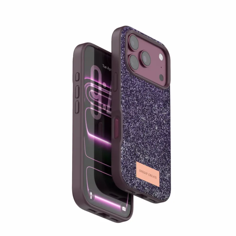Futrola Glitter Lux za iPhone 17 Pro/18 Pro bordo