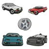 3D stikeri Brzi automobili set 5 kom