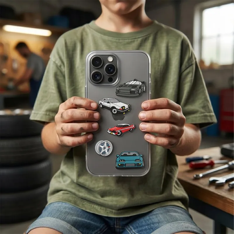 3D stikeri Brzi automobili set 5 kom