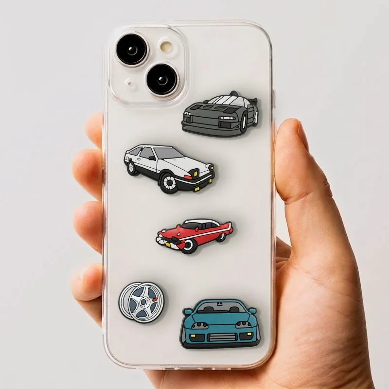 3D stikeri Brzi automobili set 5 kom