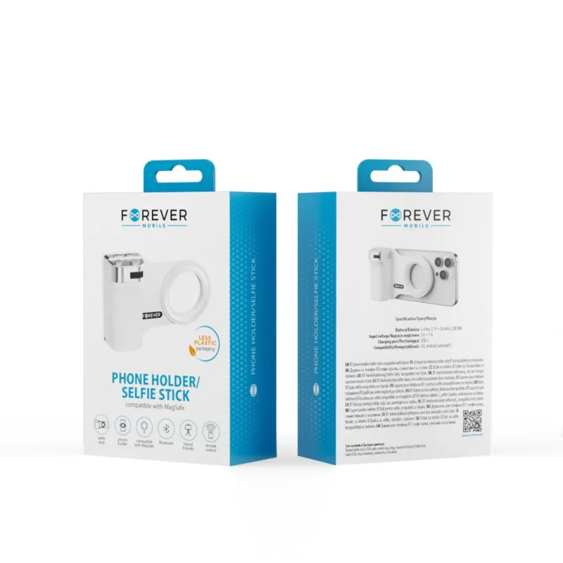 Forever BT drzac telefona/selfie stap za MagSafe PHSS-100 bela