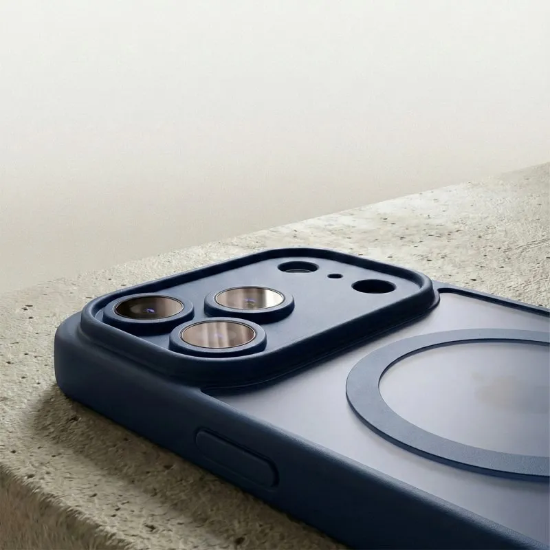 Futrola Mag Matt za iPhone 17 Pro (6.3) / iPhone 18 Pro (6.3) tamno plava