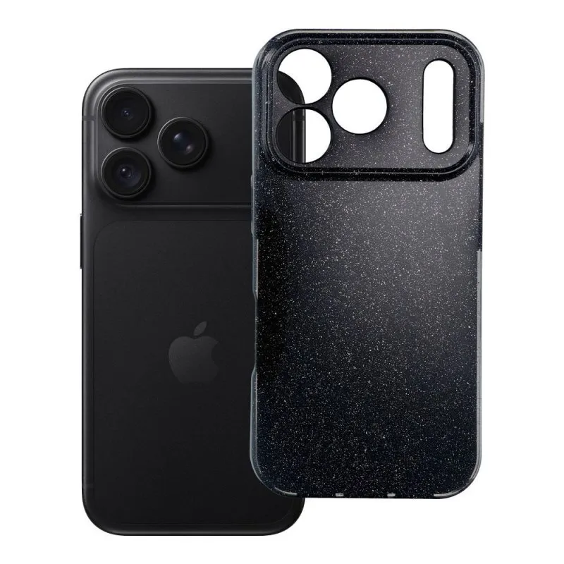 Futrola CLEAR CASE 2MM BLINK (Shine Case) za iPhone 18 Pro / 17 Pro crna