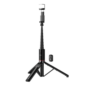 Selfie stap tripod sa daljinskim upravljacem + LED svetlom Hoco K34 crna
