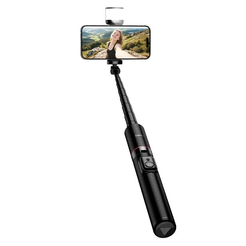 Selfie stap tripod sa daljinskim upravljacem + LED svetlom Hoco K34 crna