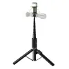 Selfie stap tripod sa daljinskim upravljacem + LED svetlom Hoco K34 crna