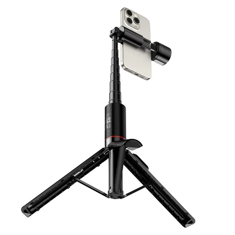 Selfie stap tripod sa daljinskim upravljacem + LED svetlom Hoco K34 crna
