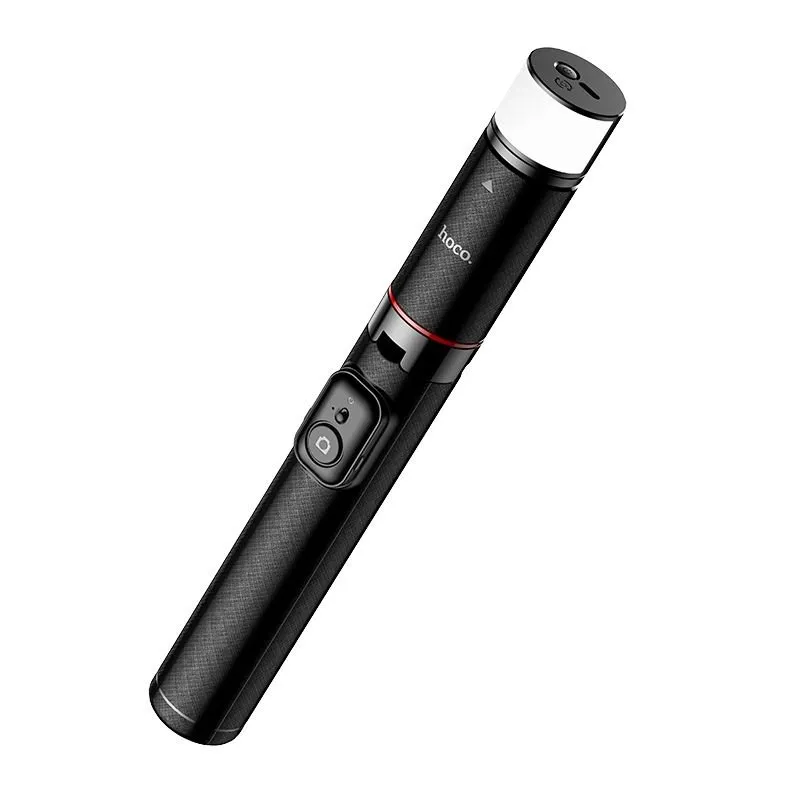 Selfie stap tripod sa daljinskim upravljacem + LED svetlom Hoco K34 crna