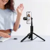 Selfie stap tripod sa daljinskim upravljacem + LED svetlom Hoco K34 crna