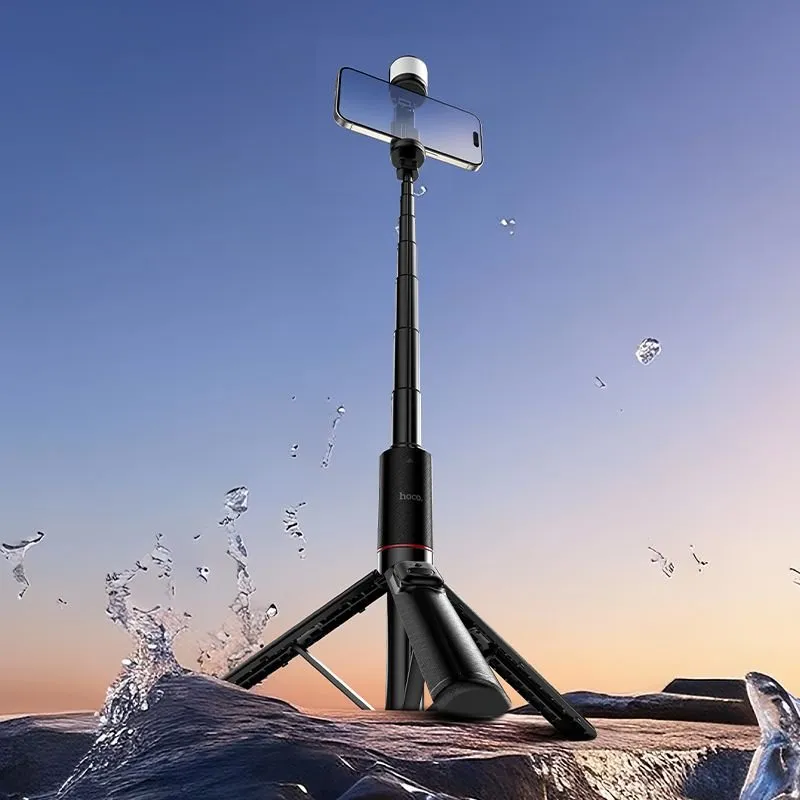 Selfie stap tripod sa daljinskim upravljacem + LED svetlom Hoco K34 crna