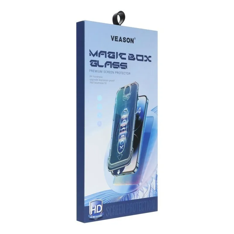 Zastitno staklo 6D Pro VEASON Easy-Install za iPhone 18 Pro crna