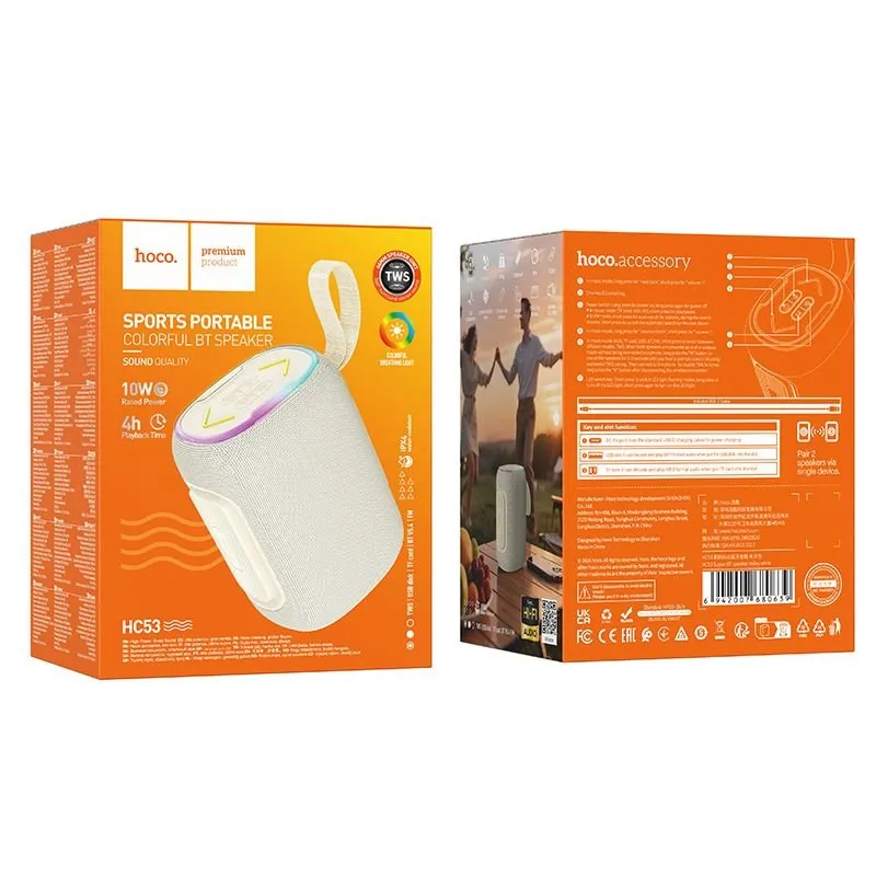Bluetooth zvucnik 10W 4h Hoco HC53 bela
