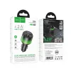Bluetooth FM transmiter za auto Hoco 2 x USB-A + USB-C QC3.0 PD 42W E166 crna