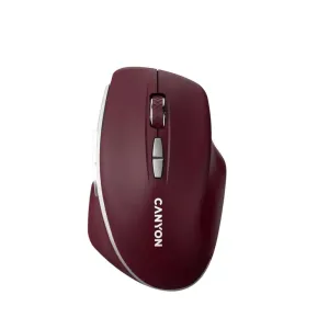 Bezicni mis BT 1200 dpi CANYON MW-21 bordo