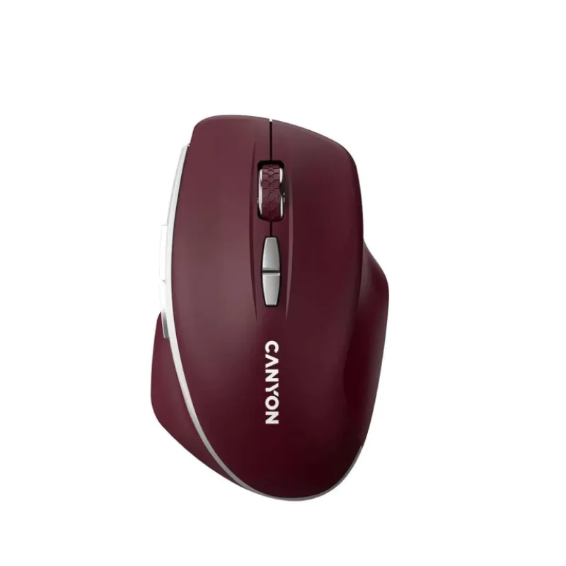 Bezicni mis BT 1200 dpi CANYON MW-21 bordo