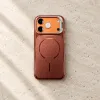 Futrola BRUSHED Magsafe (camera protection) za iPhone 17 narandzasta (bronzana)