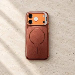 Futrola BRUSHED Magsafe (camera protection) za iPhone 17 Pro / 18 Pro narandzasta (bronzana)