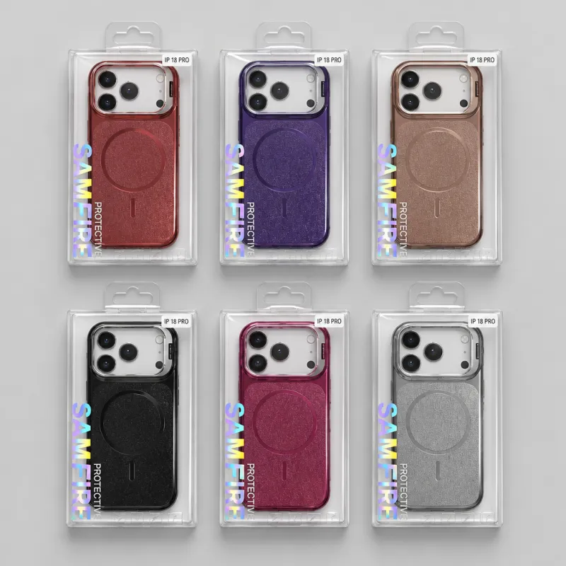 Futrola BRUSHED Magsafe (camera protection) za iPhone 17 Pro Max/ 18 Pro Max bordo