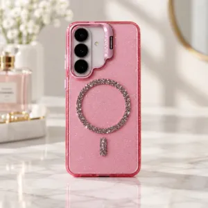 Futrola Sparcle MagSafe za Samsung A17/A16/A26 roze
