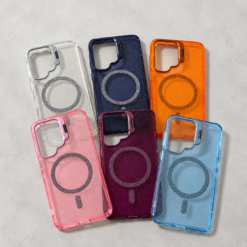 Futrola Sparcle MagSafe za Samsung A07 bela