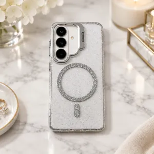 Futrola Sparcle MagSafe za Samsung S24/S25 bela